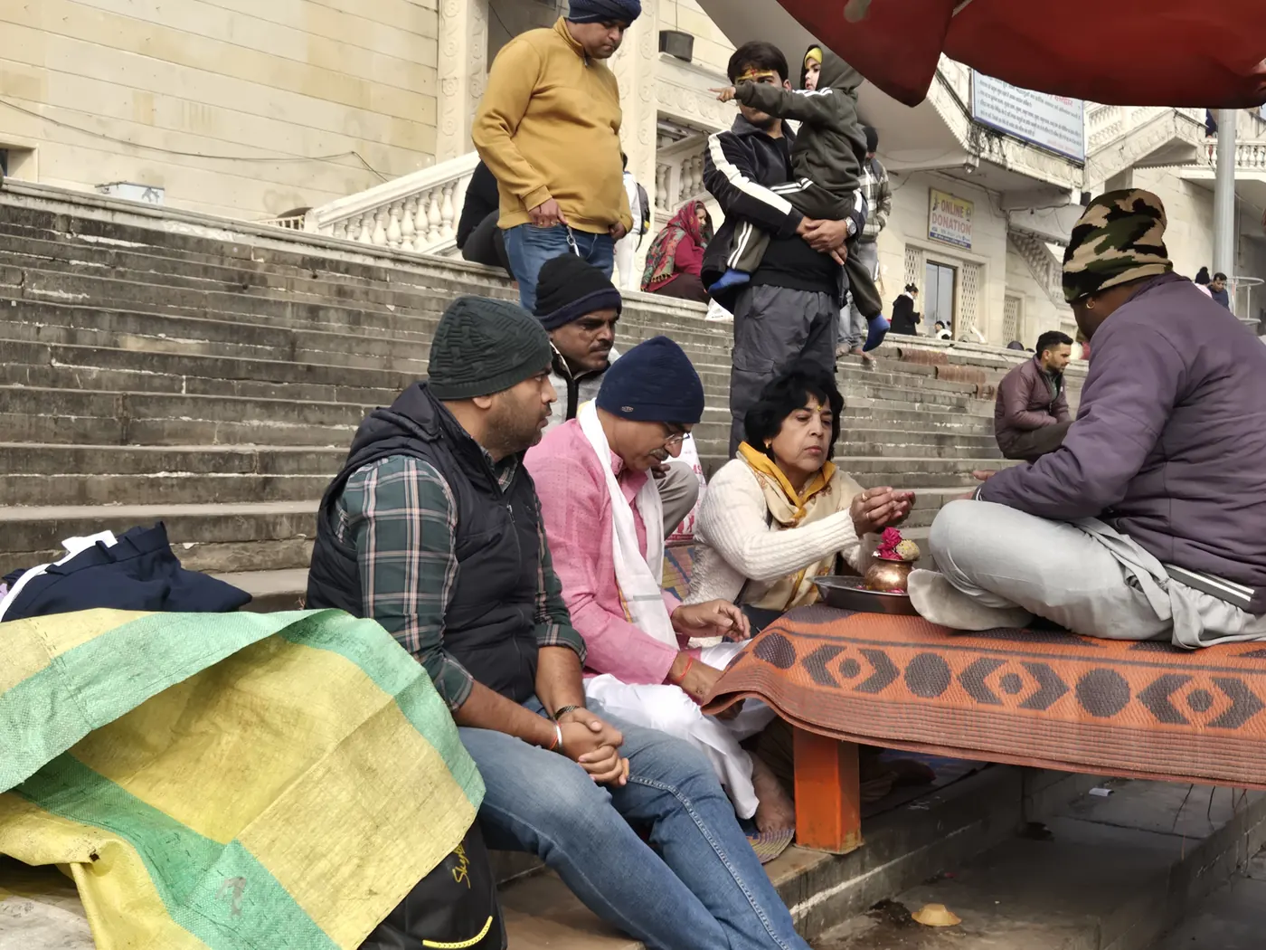 Pooja ritual performed by Tirth Purohit